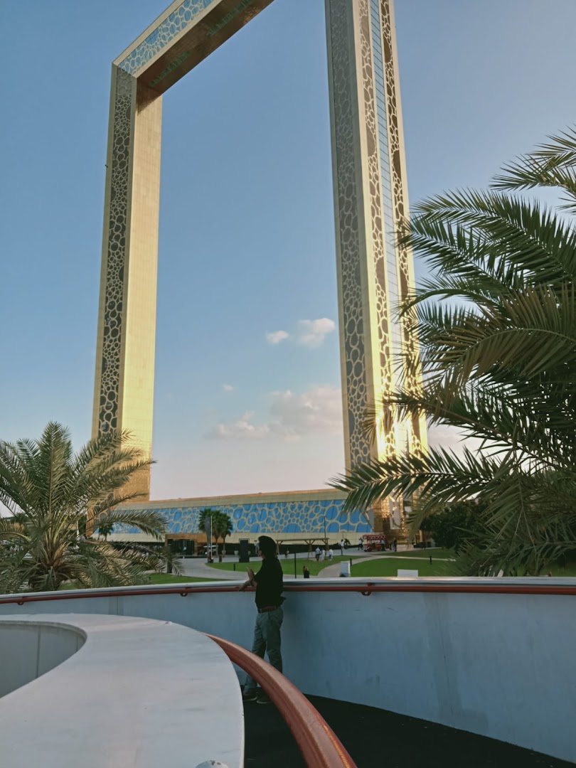 The Dubai Frame, photographed on our own trip